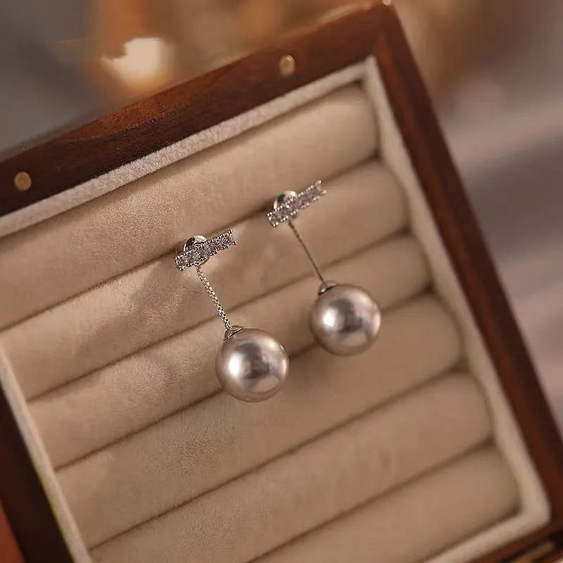 Perfect Gray Pearl Earrings for adding glamour to any outfit