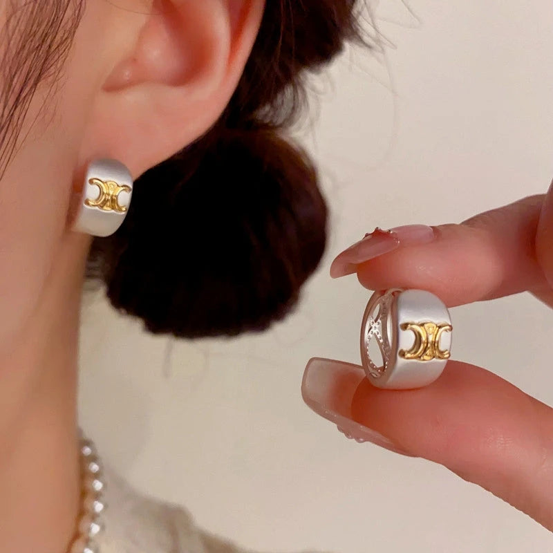 14K Gold-Plated Elegant Arc De Triomphe Earrings - elegant Arch Earrings