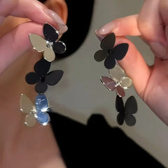 14K Gold-Plated Elegant Butterfly Tassel Earrings - elegant Butterfly Tassel Earrings