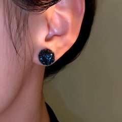 Close-up detail of the sparkling zircons and plating on the Magnetic Earrings