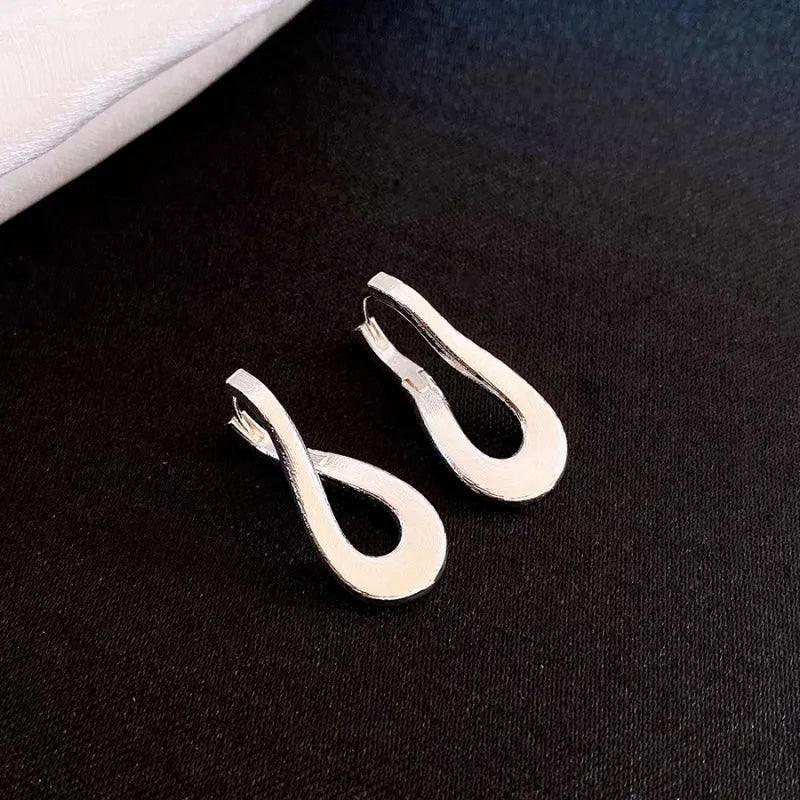 Angled view of the 14K Gold-Plated Elegant Geometric Earrings