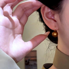 Close-up detail of the sparkling zircons and plating on the Bead Ear Hooks