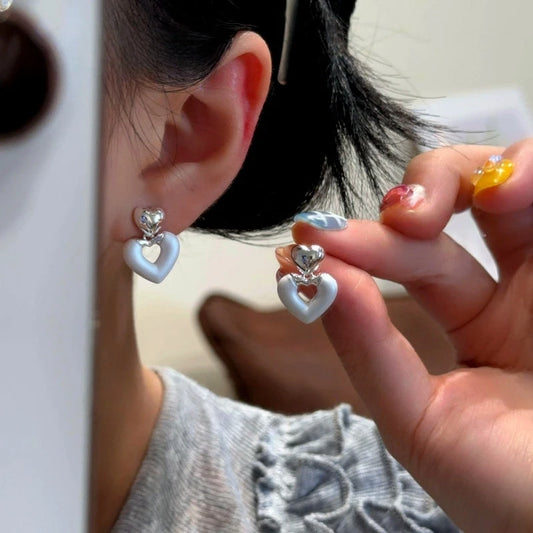 14K Gold-Plated Elegant Hollow Heart Earrings - elegant Hollow Heart Earrings