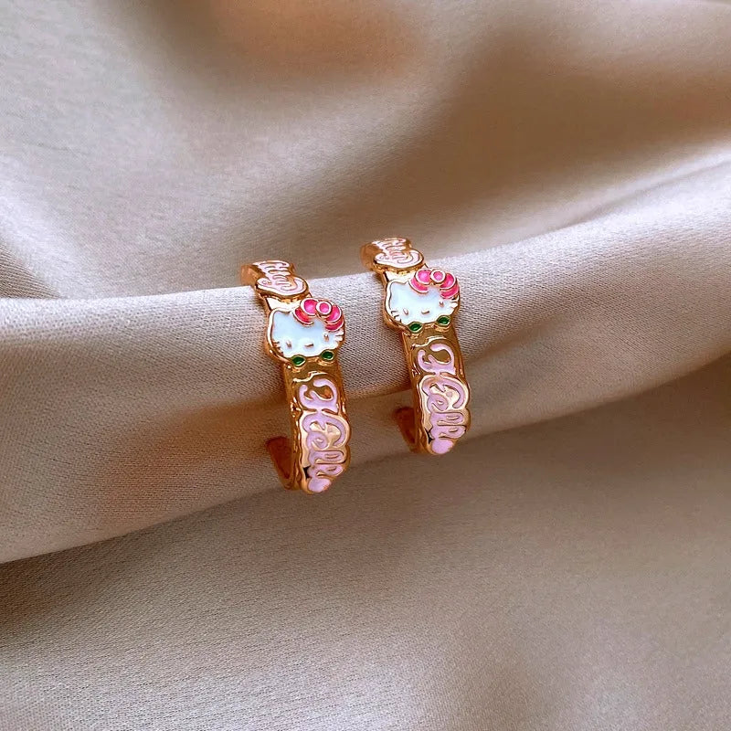 Perfect Kitten C-Shaped Earrings for adding glamour to any outfit