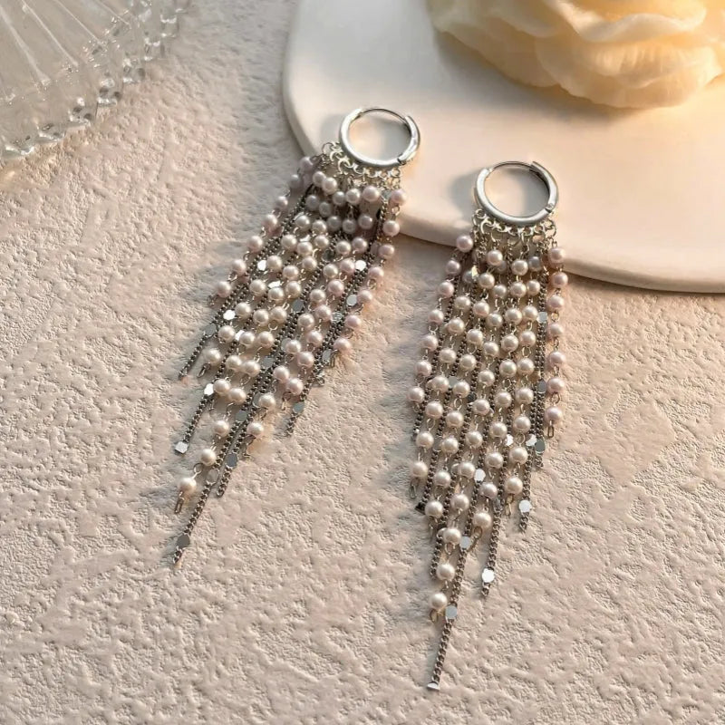 Perfect Pearl Tassel Earrings for adding glamour to any outfit
