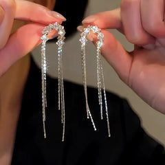 14K Gold-Plated Elegant Real Willow Tassel Earrings - elegant Willow Tassel Earrings