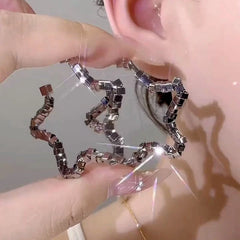 14K Gold-Plated Elegant Star Earrings - elegant Star Threader Earrings