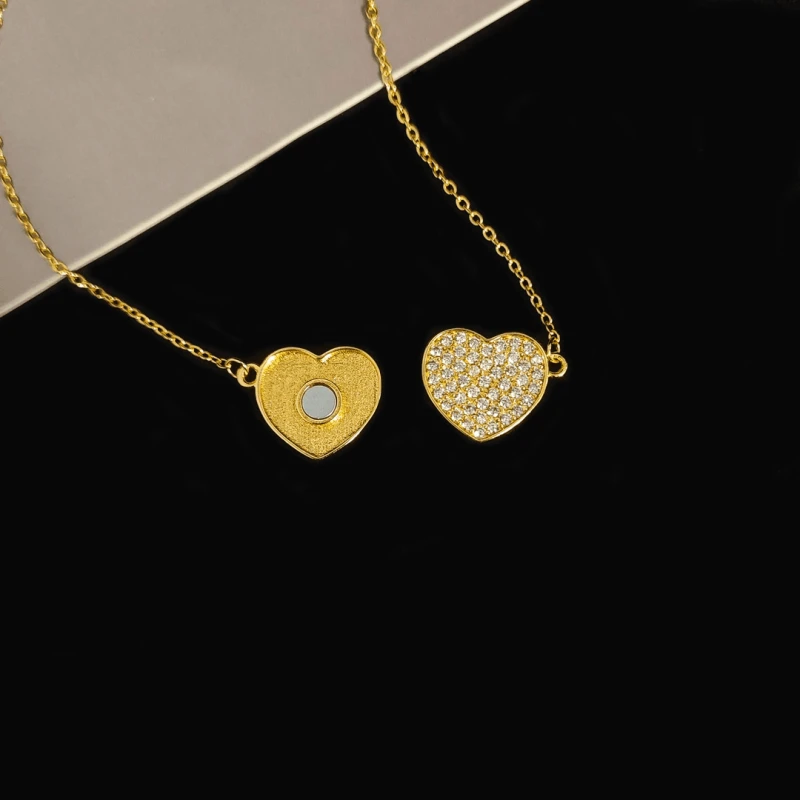 Close-up of the pendant and clasp on the Magnetic Necklace