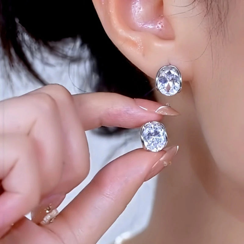 14K Gold-Plated Elegant Zircon Diamond Little Hoop Earrings - elegant Hoop Earrings