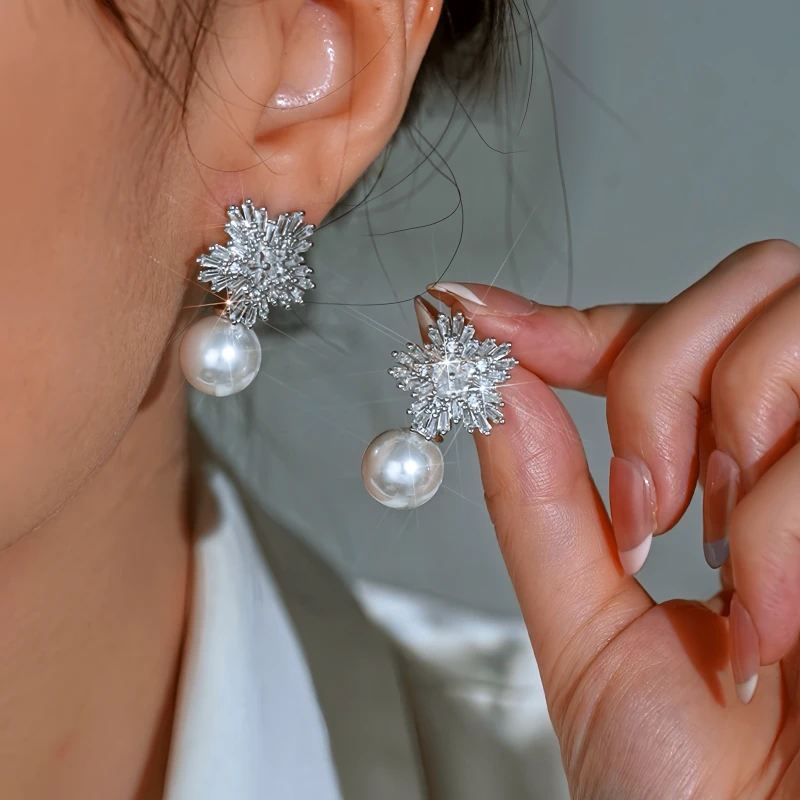 Perfect Snowflake Earrings for adding glamour to any outfit