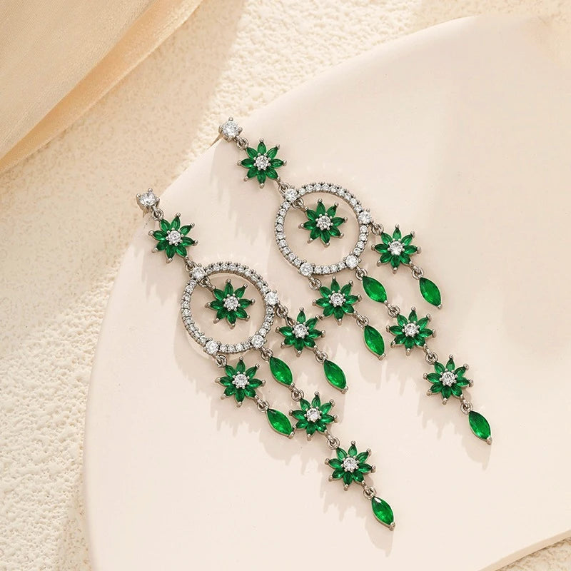 Perfect silver tassel earrings for adding glamour to any outfit