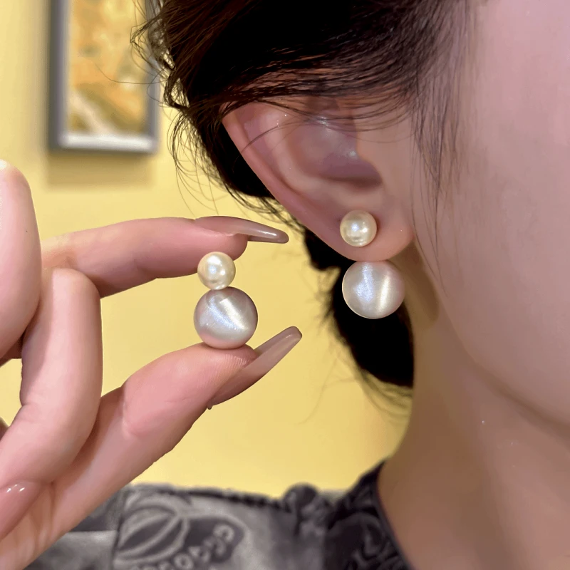 14K Gold-Plated Exquisite Imitation Pearl Earrings - elegant Imitation Pearl Earrings