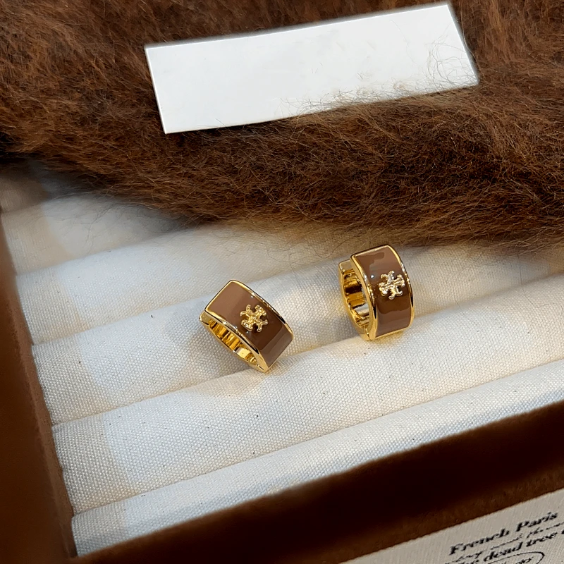 Perfect Maillard Color Hoop Earrings for adding glamour to any outfit