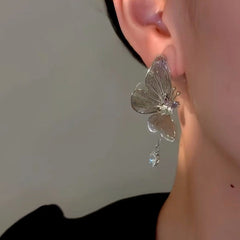 14K Gold-Plated Fairy Butterfly Earrings - elegant Fairy Butterfly Earrings