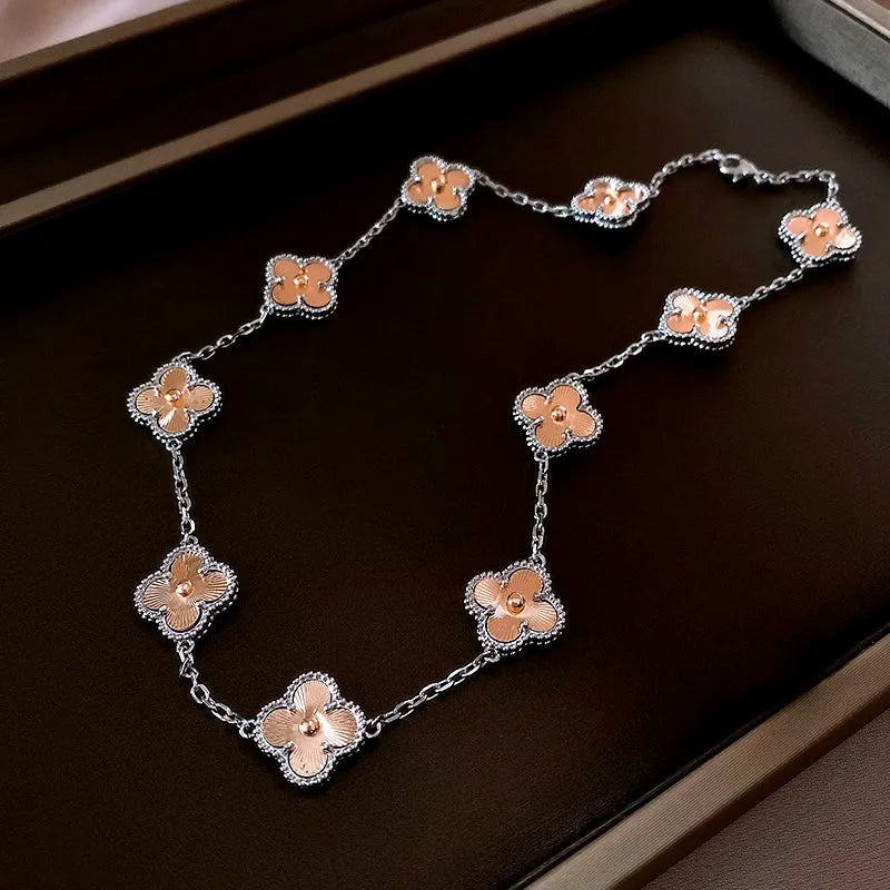 The perfect Elegant Clover Necklace for layering or wearing as a statement piece