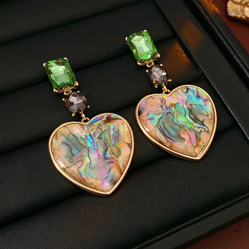 Perfect Colorful Heart Earrings for adding glamour to any outfit