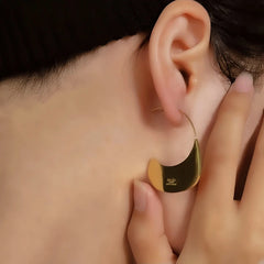 14K Gold-Plated Handbag Threader Earrings - elegant Handbag Threader Earrings