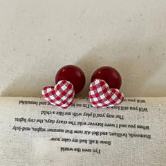 Close-up detail of the sparkling zircons and plating on the Red Heart Bead