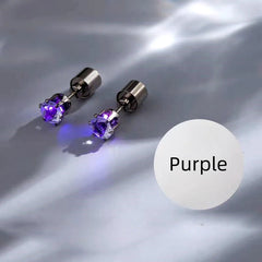 Close-up detail of the sparkling zircons and plating on the LED Ear Jackets