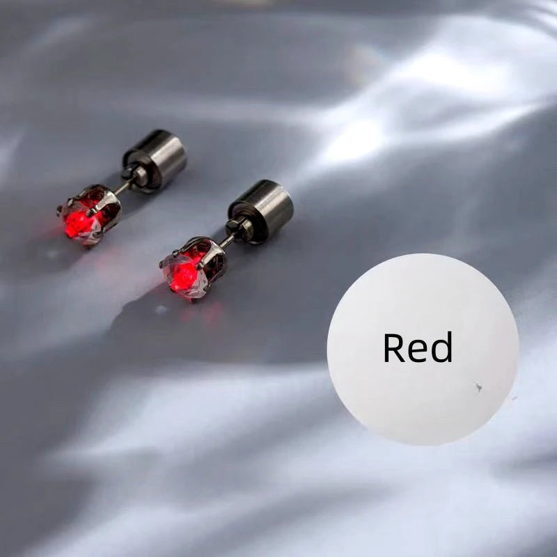 Detailed view of the sparkling accents on the LED Ear Jackets