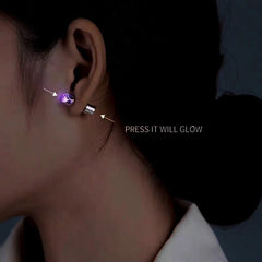 14K Gold-Plated Led Light Earrings - elegant LED Ear Jackets