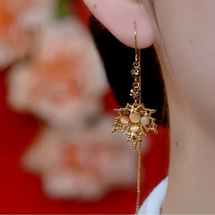 Close-up detail of the sparkling zircons and plating on the Maple Leaf Threaders