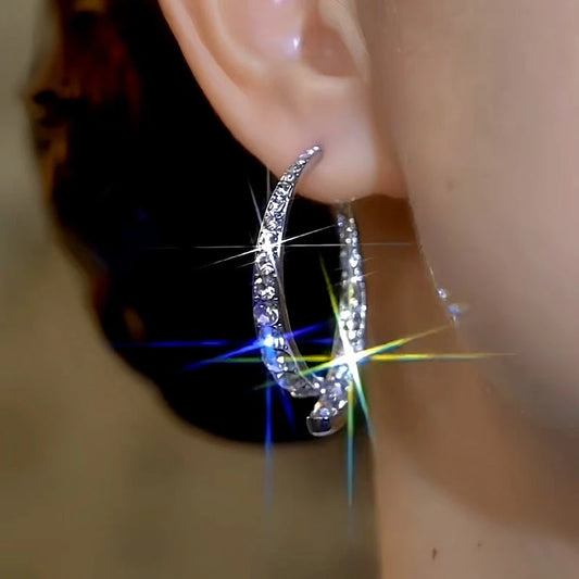 14K Gold-Plated Luxury Cross Fishtail Earrings - elegant Fishtail Dangle Earrings