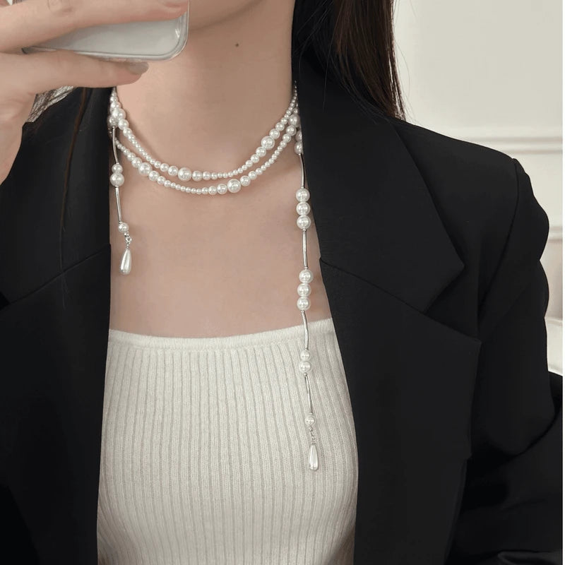 14K Gold-Plated Luxury French Bead Chain Necklace - beautiful French Bead Necklace