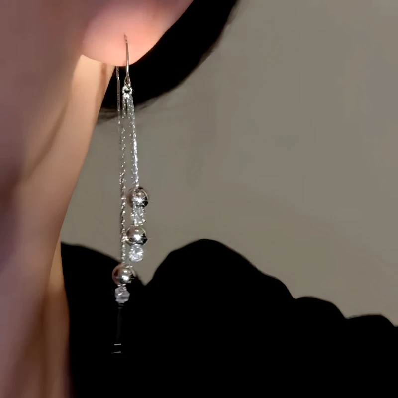 Close-up detail of the sparkling zircons and plating on the Bead Tassel Threaders