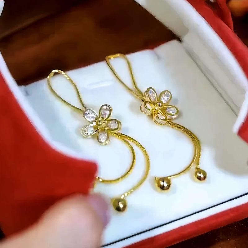 Perfect Flower Tassel Earrings for adding glamour to any outfit