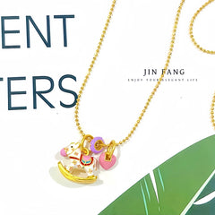 The perfect Rocking Horse Necklace for layering or wearing as a statement piece