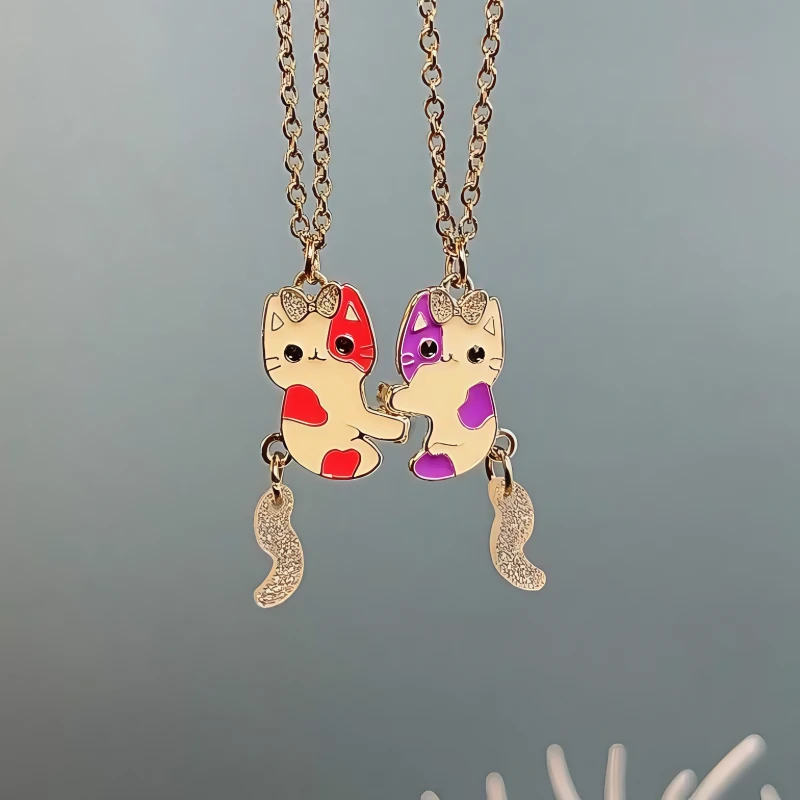 Styling the 14K Gold-Plated Magnetic Couple And Best Friend Necklace with a beautiful outfit