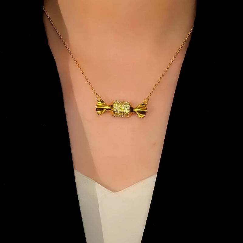 The perfect Diamond Candy Necklace for layering or wearing as a statement piece