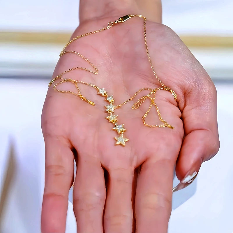 Close-up of the pendant and clasp on the Big Dipper Necklace