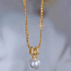 Close-up of the pendant and clasp on the Pendant Bead Earrings