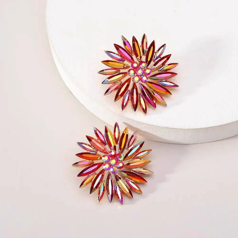 Perfect Rhinestone Flower Studs for adding glamour to any outfit