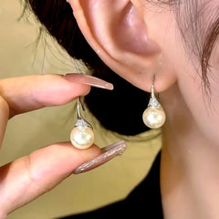 14K Gold-Plated Simple And Versatile Pearl Earrings - elegant Versatile Pearl Earrings