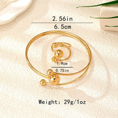 Close-up of the clasp and charm details on the Bracelet And Ring Set