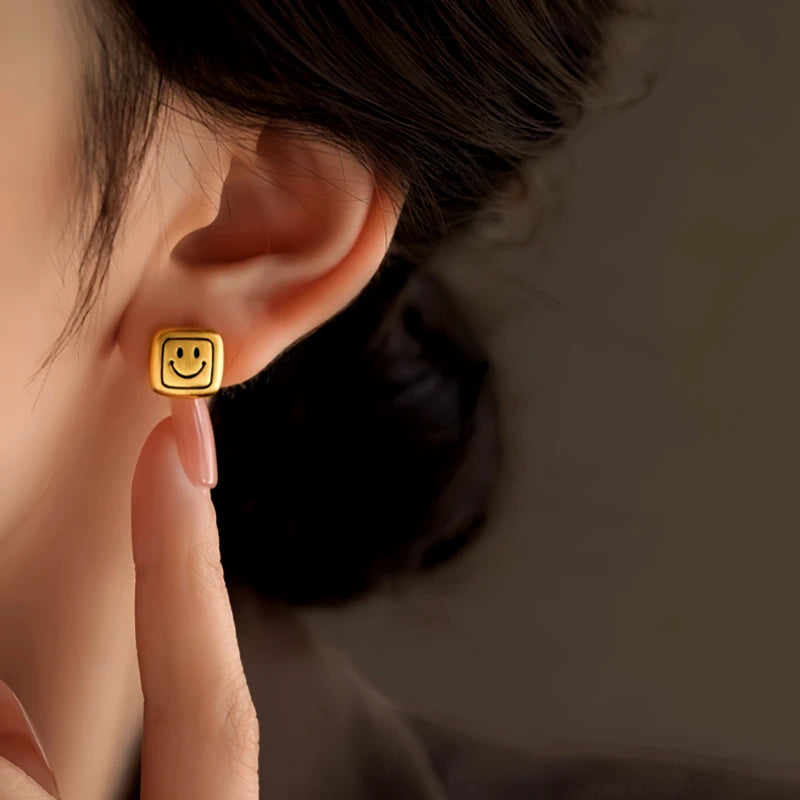 Perfect Smiley Face Studs for adding glamour to any outfit