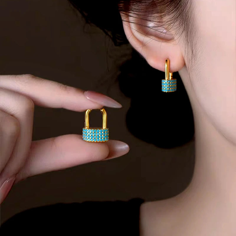 14K Gold-Plated U-Shaped Ear Buckle Earrings - elegant U-Shaped Earrings
