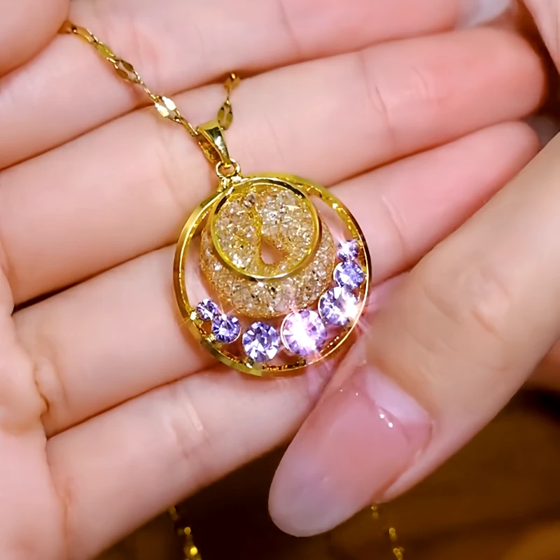 Close-up of the pendant and clasp on the Diamond Mesh Necklace