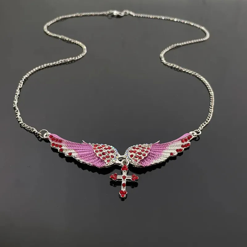 The perfect Angel Wing Necklace for layering or wearing as a statement piece