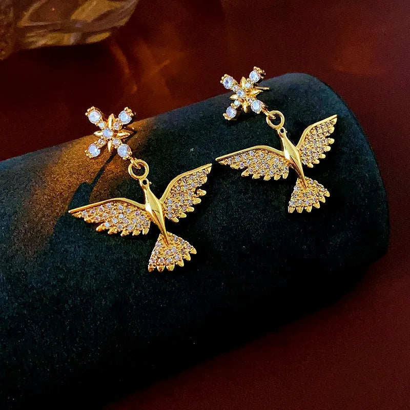 Perfect Zircon Bird Earrings for adding glamour to any outfit