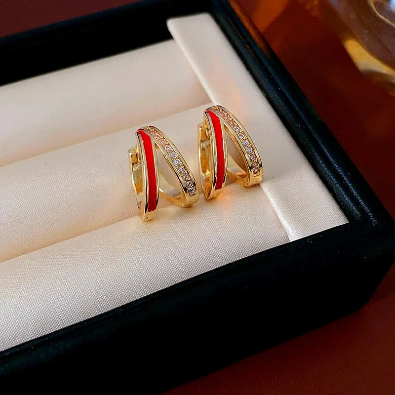 Perfect Double Layer Hoops for adding glamour to any outfit