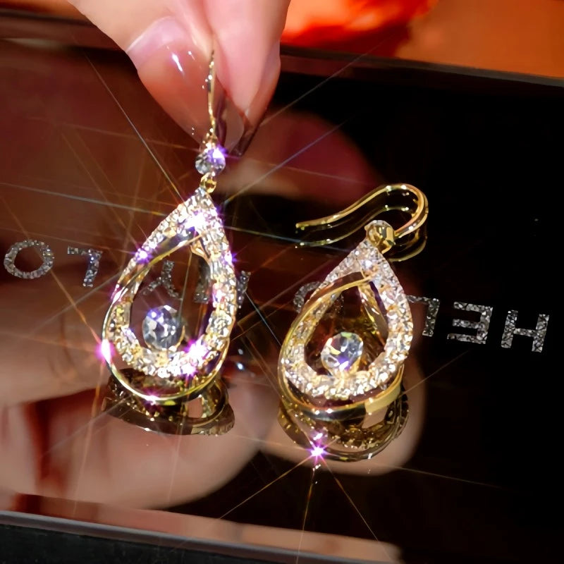 Perfect Hollow Teardrop Ear Hooks for adding glamour to any outfit