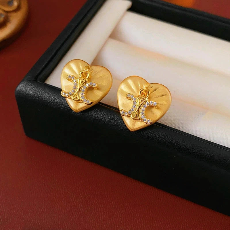 Perfect M Initial Studs for adding glamour to any outfit