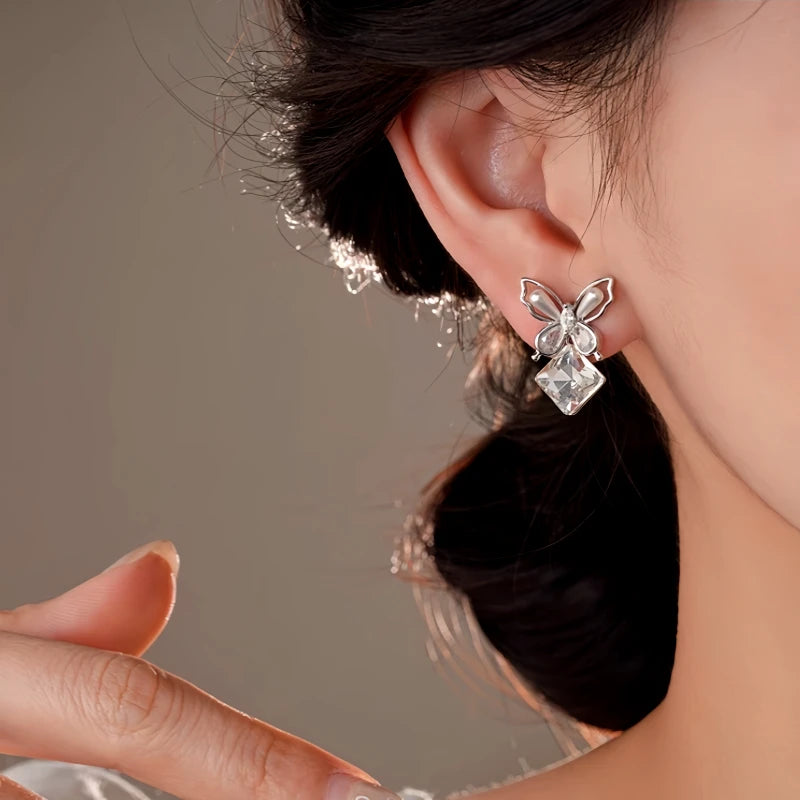 Perfect Butterfly Cube Earrings for adding glamour to any outfit