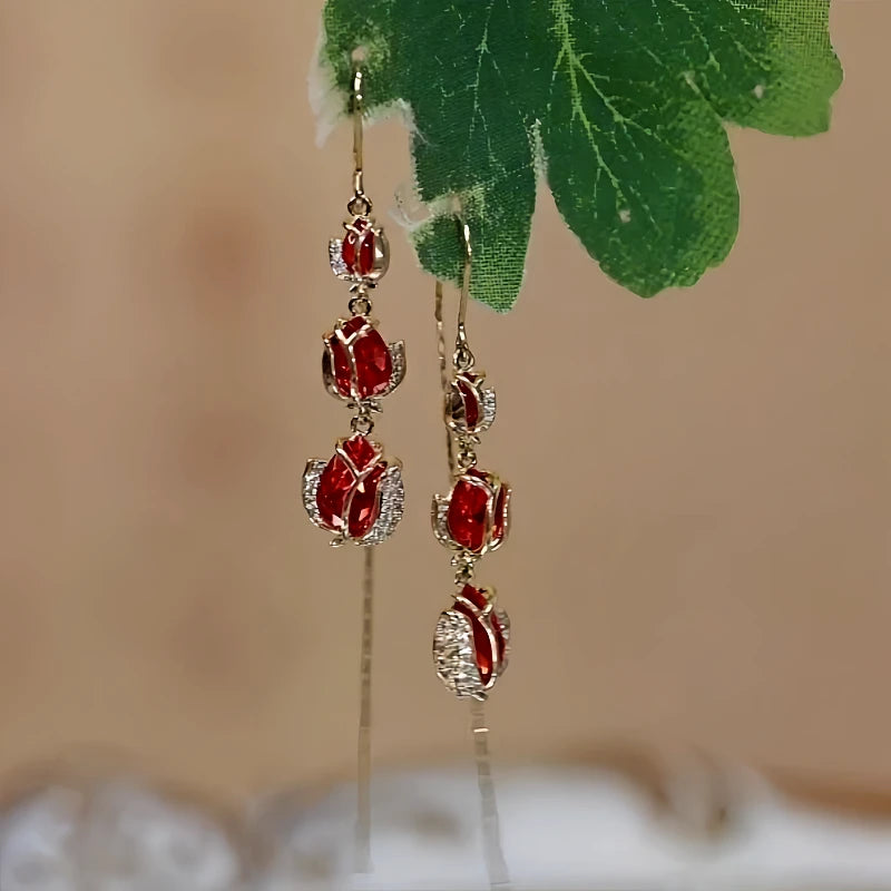 Perfect Flower Threader Earrings for adding glamour to any outfit