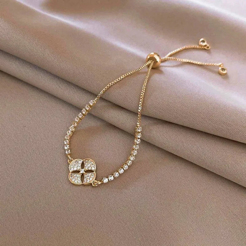 Close-up of the clasp and charm details on the Fans Bracelets