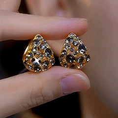 14K Gold-plated Luxury Zircon Earrings - elegant Luxury Zircon Earrings